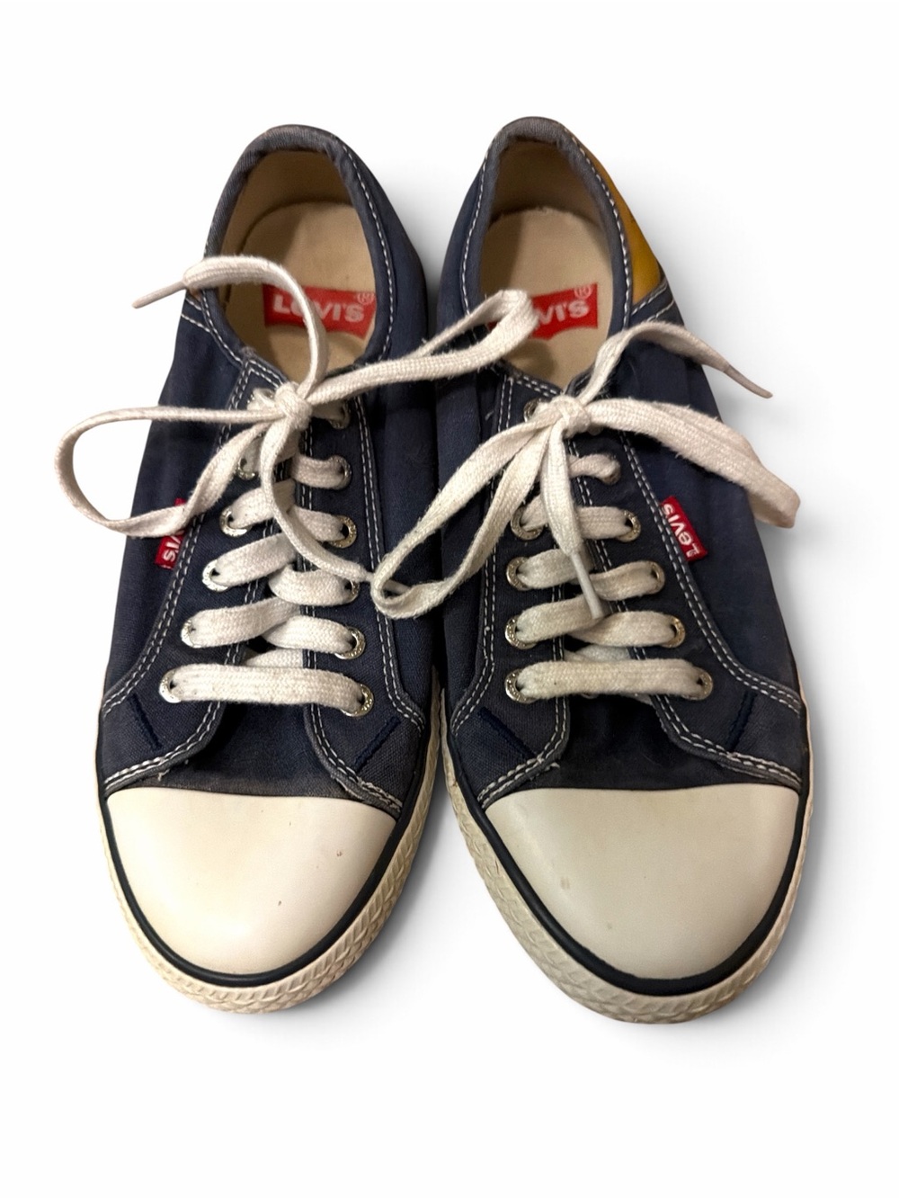 Levi’s Stan Buck Navy Canvas Low Top Sneakers Womens 6.5